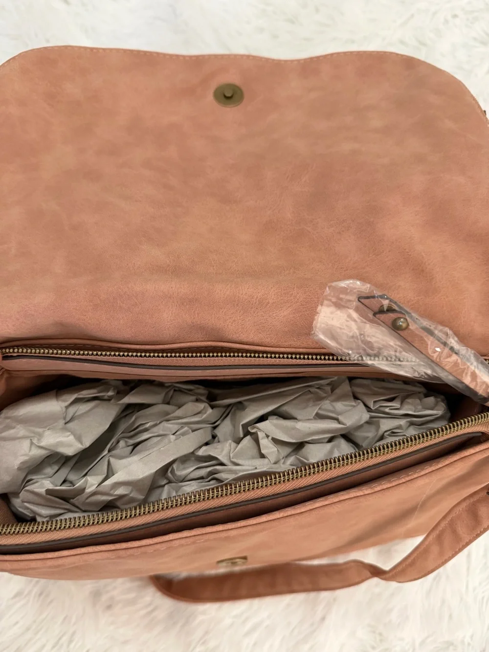 T-Shirt & Jeans Rosy brown Crossbody Flap Bag